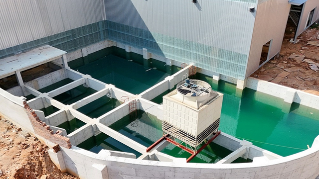 Heat treatment circulating cooling water pool